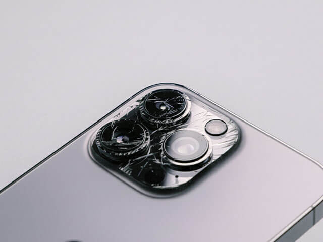 カメラレンズの傷