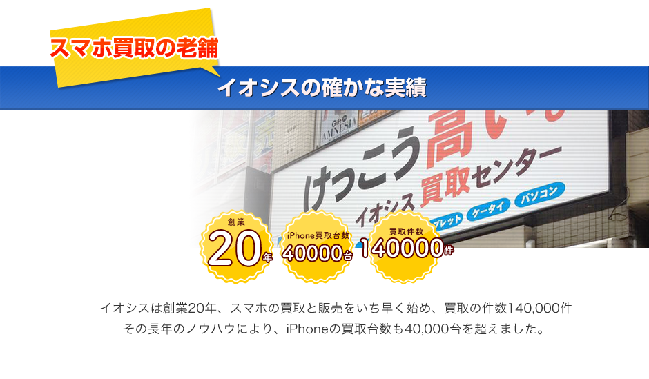 イオシスの確かな実績