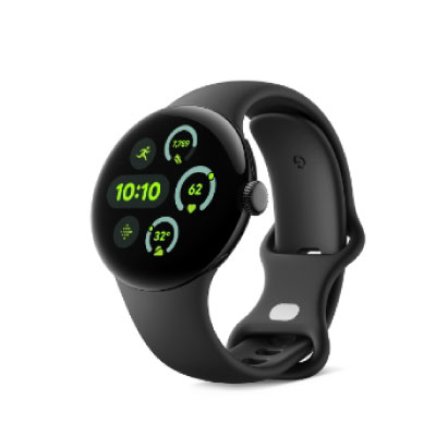 Google Pixel Watch3 Wi-Fiモデル 41mm Matte Black アルミケース/Obsidian アクティブ バンド