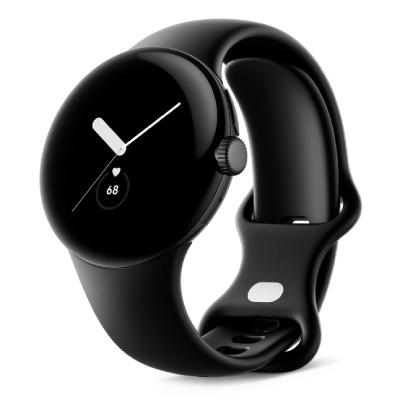 au Google Pixel Watch 4G LTE+Bluetooth/Wi-Fi MatteBlackケース/Obsidianアクティブバンド