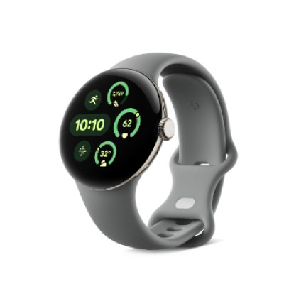 Google Pixel Watch3 Wi-Fiモデル 41mm Champagne Gold アルミケース/Hazel アクティブ バンド