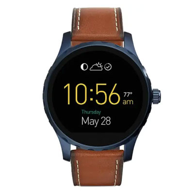 Fossil Q Marshal GEN 2 ジェネレーション2 45mm FTW2106 ブルー/ブラウンレザー