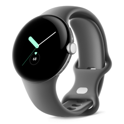 Google Pixel Watch 4G LTE+Bluetooth/Wi-Fi PolishedSilverケース/Charcoalアクティブバンド