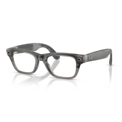 Ray-Ban Meta Wayfarer(Gen2) シャイニートランスペアレントグレーフレーム Lサイズ